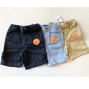 NWT, The Children's Place Baby Boys & Toddler Stretch Chino Shorts, 3 Pack, 4T
